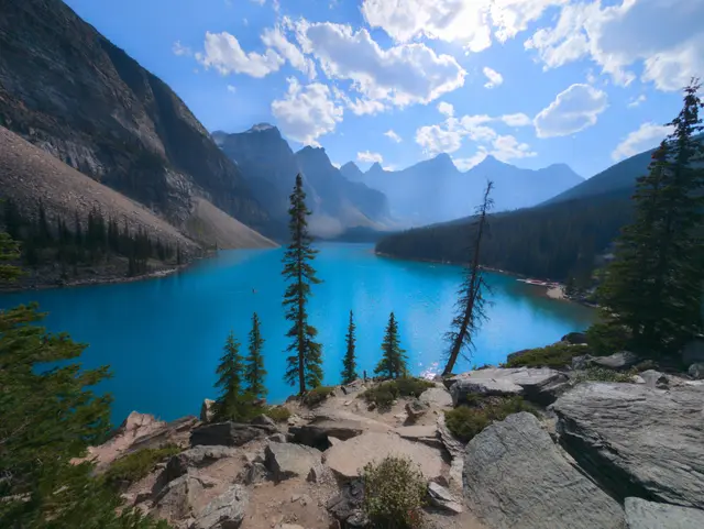 Moraine Lake and the Rocky Mountains, Banff, Canada